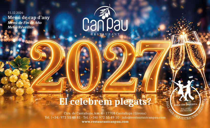 Celebra la llegada del 2027 en Restaurante Can Pau de Cantallops